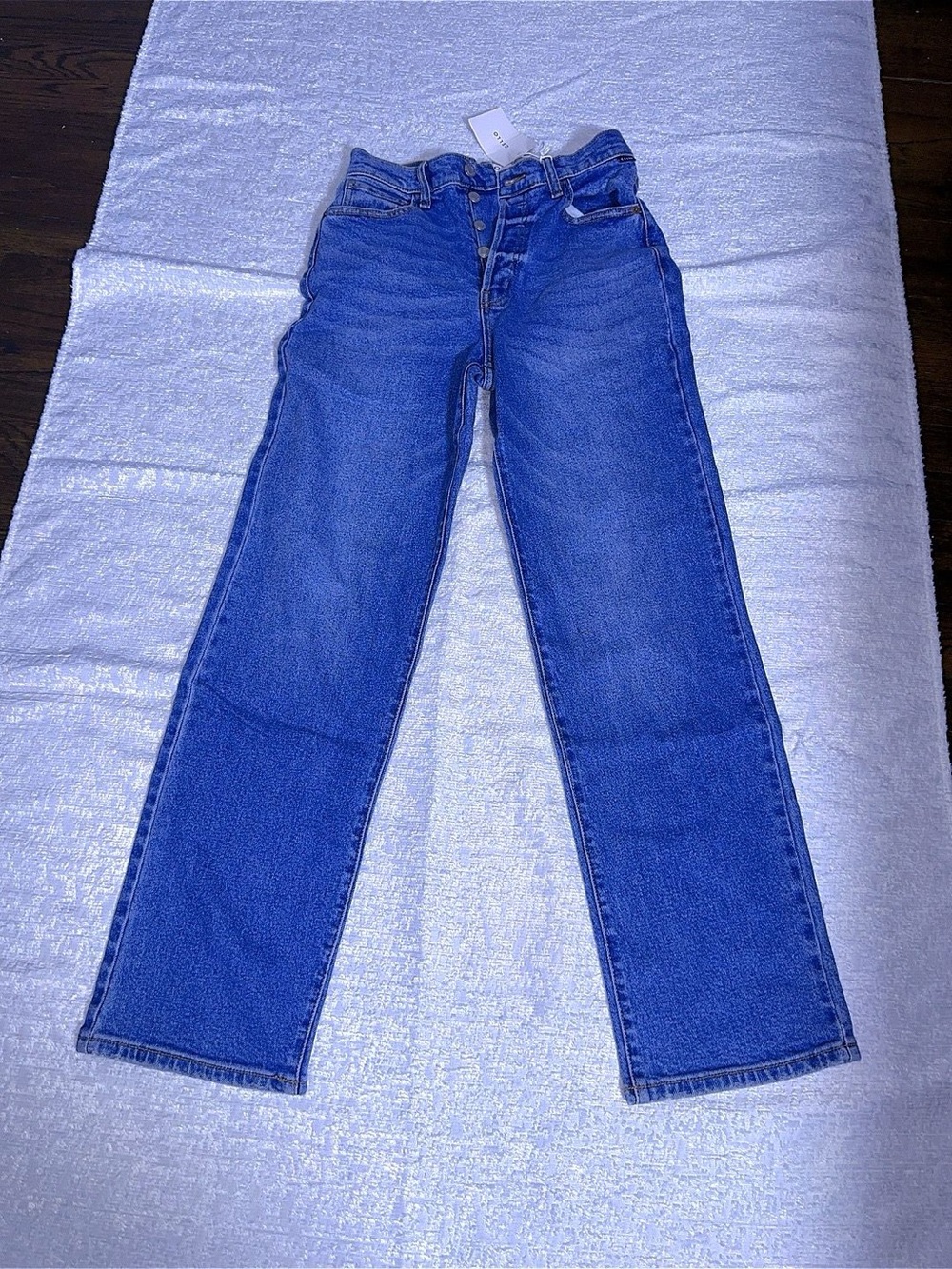 Classic High-Rise Straight Leg Jeans - Blue